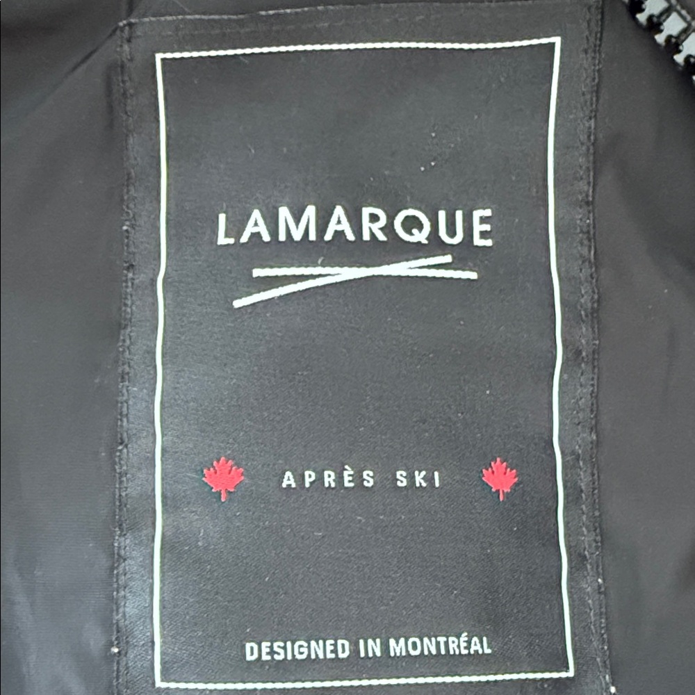 LAMARQUE Après Ski Black Jacket - Picture 10 of 14
